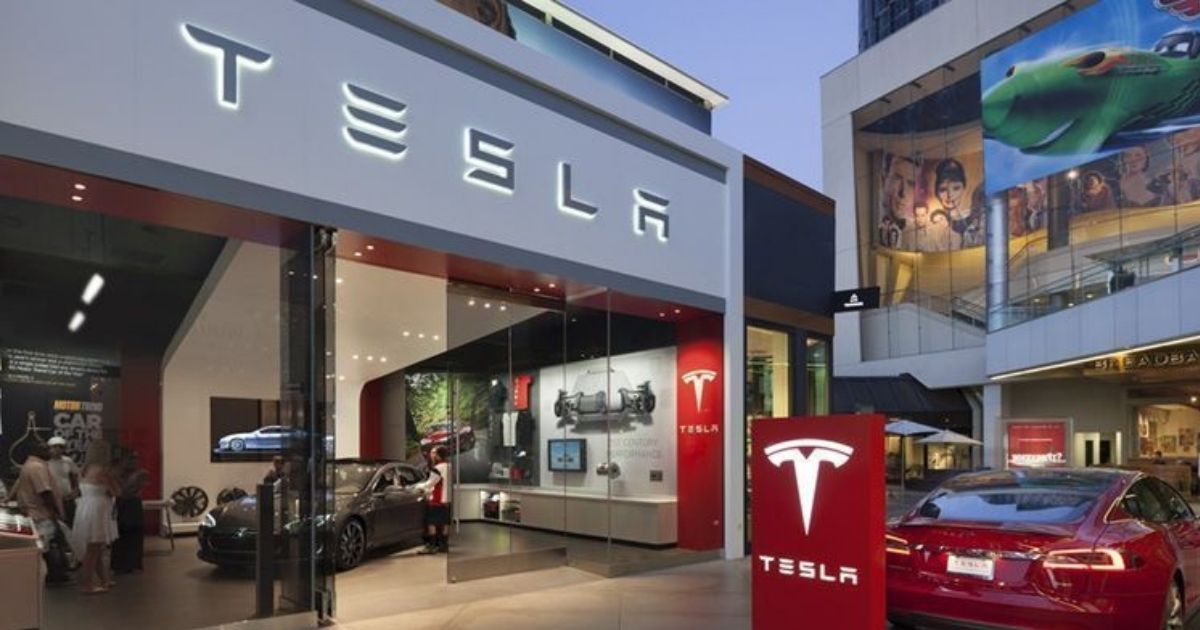 Tesla makes a statement with color and typography